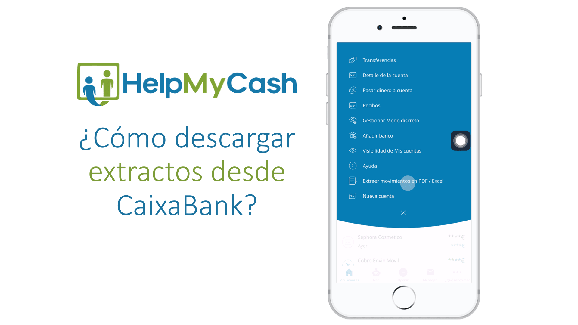 ¿Cómo descargar extractos desde la app de CaixaBank?