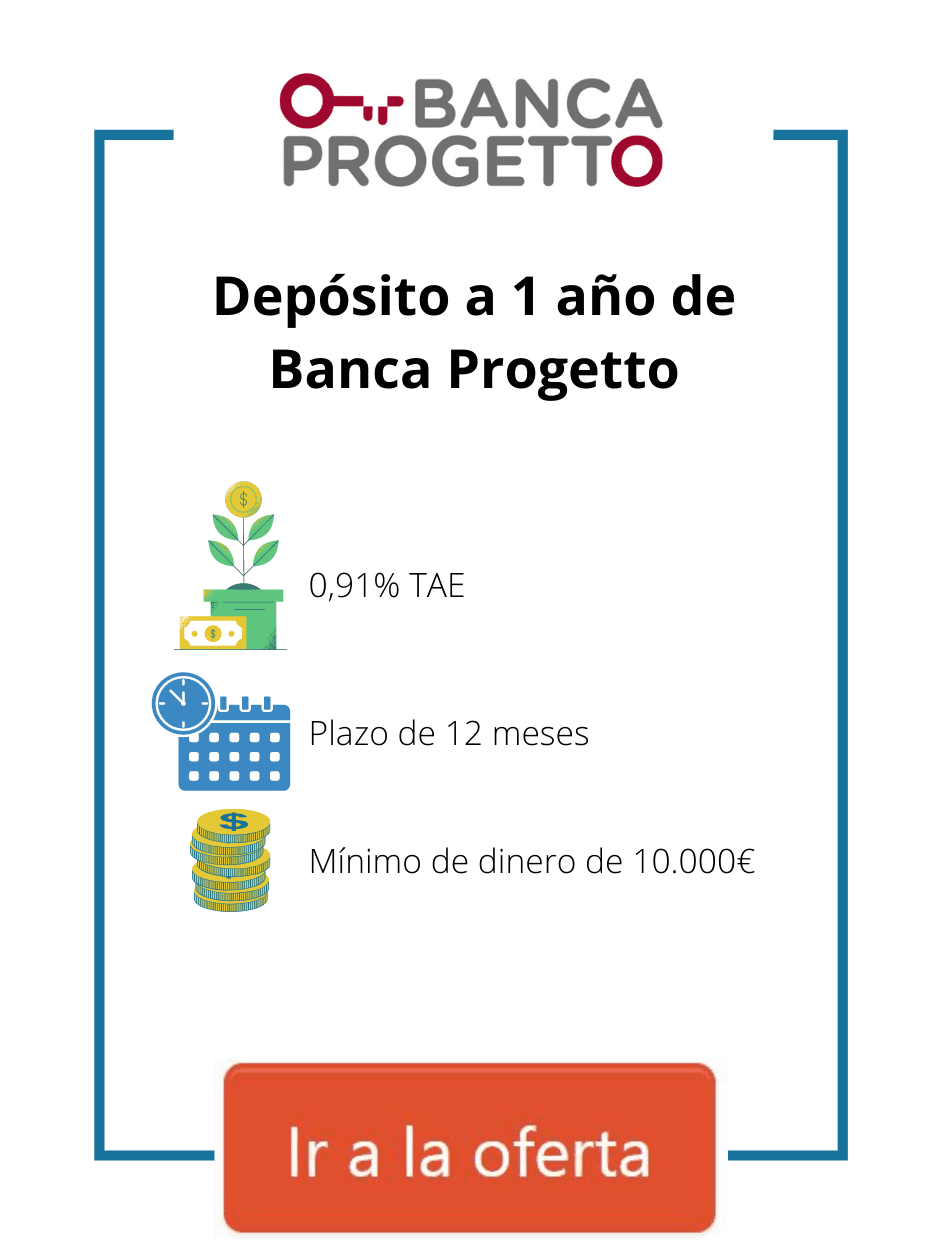 deposito 1 año banca progetto